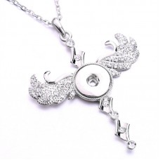 sublimation wings wing cross button necklaces pendants necklace pendant