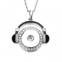 sublimation button necklaces pendants necklace pendant