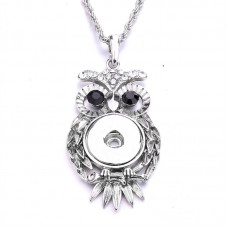 sublimation  button owl necklaces pendants  necklace pendant