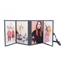 sublimlation pu leather folding photo album