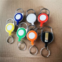 sublimation blank plastic badge reels-one sided printing