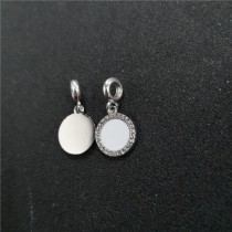 sublimation blank heart photo bead charms