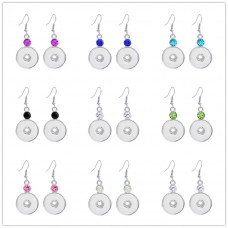  sublimation button dangle earrings drop earring jewelry