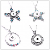 sublimation button zircon necklaces pendants necklace pendant