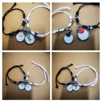 sublimation blank rope bracelets for valentine's day