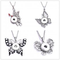 sublimation  button butterfly  necklaces pendants  necklace pendant