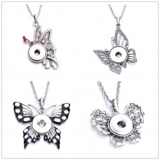 sublimation  button butterfly  necklaces pendants  necklace pendant