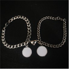 sublimation blank stainless steel bracelets for valentine's day
