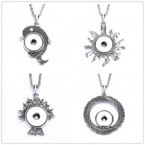 sublimation button necklaces pendants necklace pendant