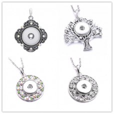 sublimation button necklaces pendants necklace pendant
