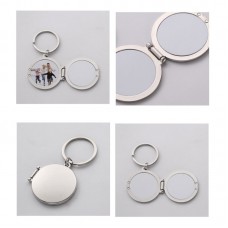 sublimation blank  locket metal keychains 