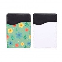 sublimation blank pu leather card holder with printing white part: sublimation white pu leather