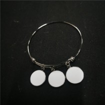 stainless steel sublimation blank  push pull alloy  bracelet bangles