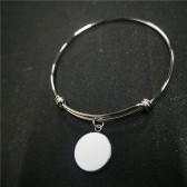 stainless steel sublimation blank push pull bracelet bracelets  b