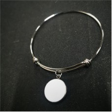 stainless steel sublimation blank push pull bracelet bracelets  bangles