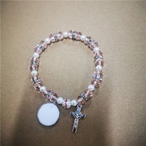sublimation blank bead bracelet bangles 