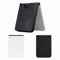 sublimation blank pu leather business card case box holder