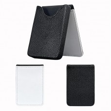 sublimation blank pu leather business card case box holder
