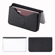 sublimation blank pu leather business card case box holder