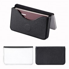 sublimation blank pu leather business card case box holder