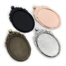 30*40MM one sided printing-sublimation blank oval  charms - jewelry part