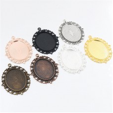 30*40MM one sided printing-sublimation blank oval  charms - jewelry part