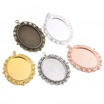 30*40MM two sided printing-sublimation blank oval  charms - jewelry part