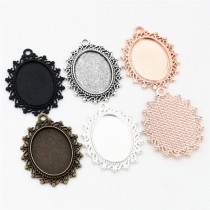 18*25MM-sublimation blank oval  charms - jewelry part