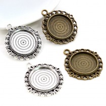 20MM-sublimation blank round charms - jewelry part