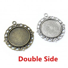 25MM and 35MM round two sided printing-sublimation blank charms - jewelry part