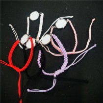 sublimation blank cheaper rope bracelets bangles -23colours