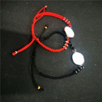 sublimation blank cheaper rope bracelets bangles with zircon