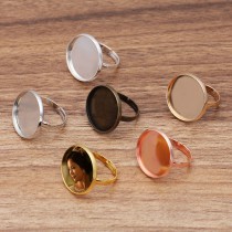 sublimation blank ring rings jewelry can Adjustable 05569