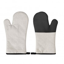 sublimation linen blank gloves oven mitts with silicone