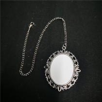 big oval 30*40MM sublimation blank oval graduation grad charm charms with wings