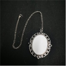 big oval 30*40MM sublimation blank oval graduation grad charm charms with wings