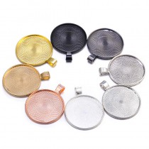 25MM/30MM  sublimation blank round charms - jewelry part