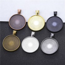 25MM/30MM two sided printing  sublimation blank round charms- jewelry part