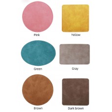 sublimation blank colored pu leather hat patches patch