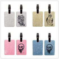 sublimation blank glitter luggage tag