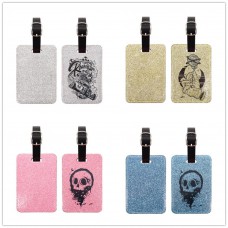 sublimation blank glitter luggage tag