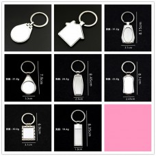 sublimation blank metal keychains
