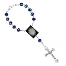 sublimation blank blue cross bead bracelets
