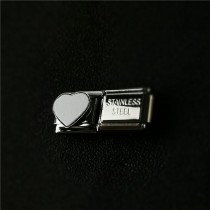 sublimation blank Stainless steel heart photo charms charm