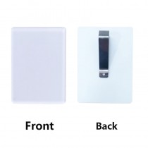 white Acrylic-sublimation blank car visor sunshade decoration with clip